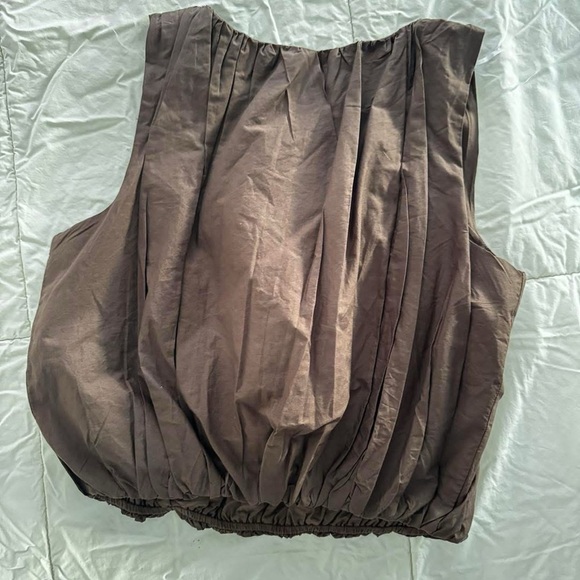 A New Day Brown Bubble Tank Top - NWT szS - Picture 4 of 5